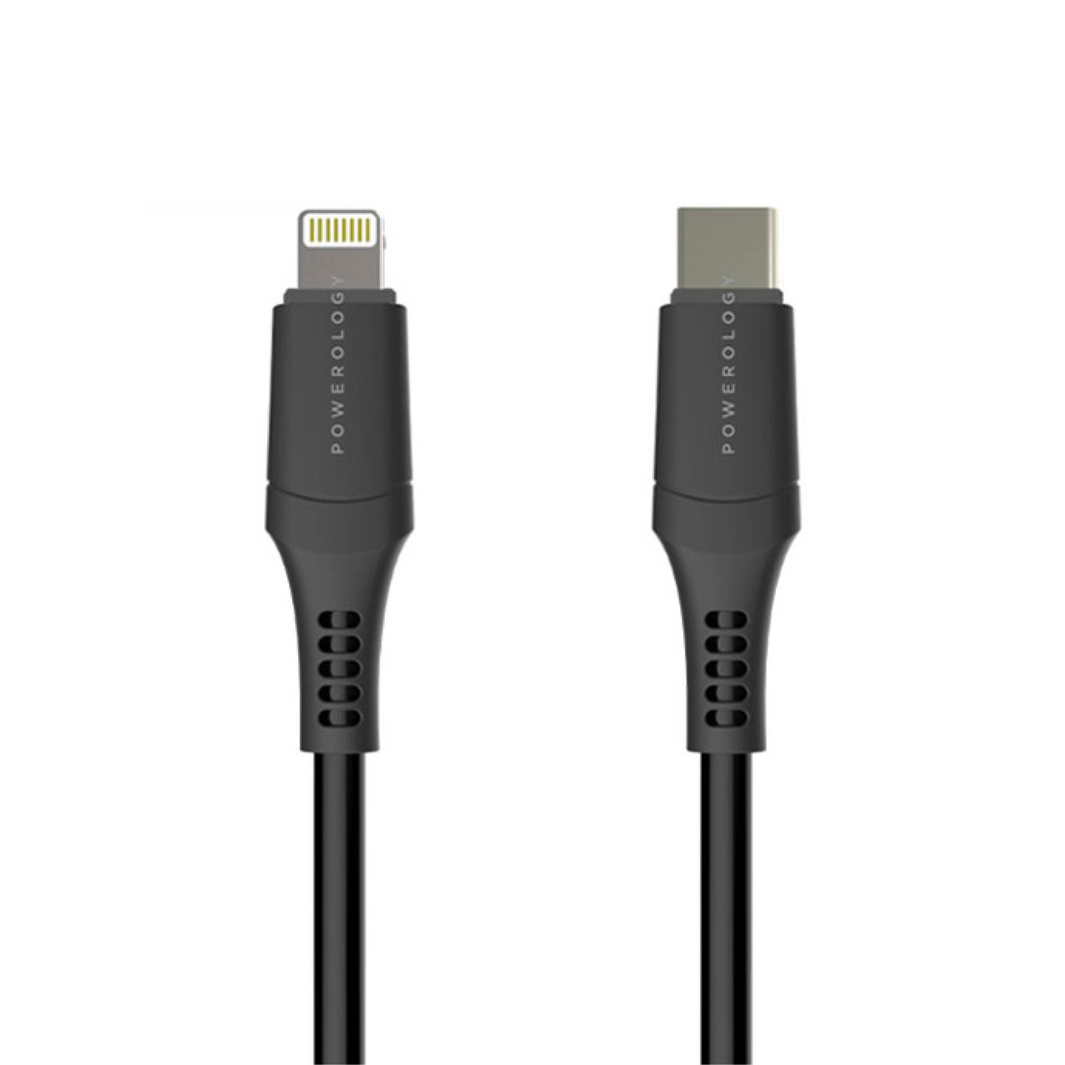  کابل تبدیل USB-C به لایتنینگ پاورولوجی مدل P12CLV2BK طول 1.2 متر 