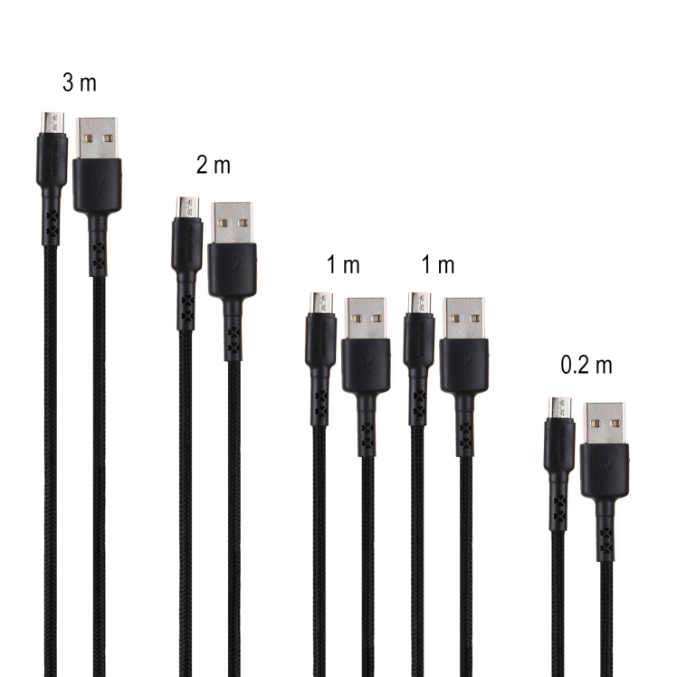 کابل انتقال دیتا و شارژ MicroUSB کلومن (koluman) مدل KD-30 مجموعه 5 عددی